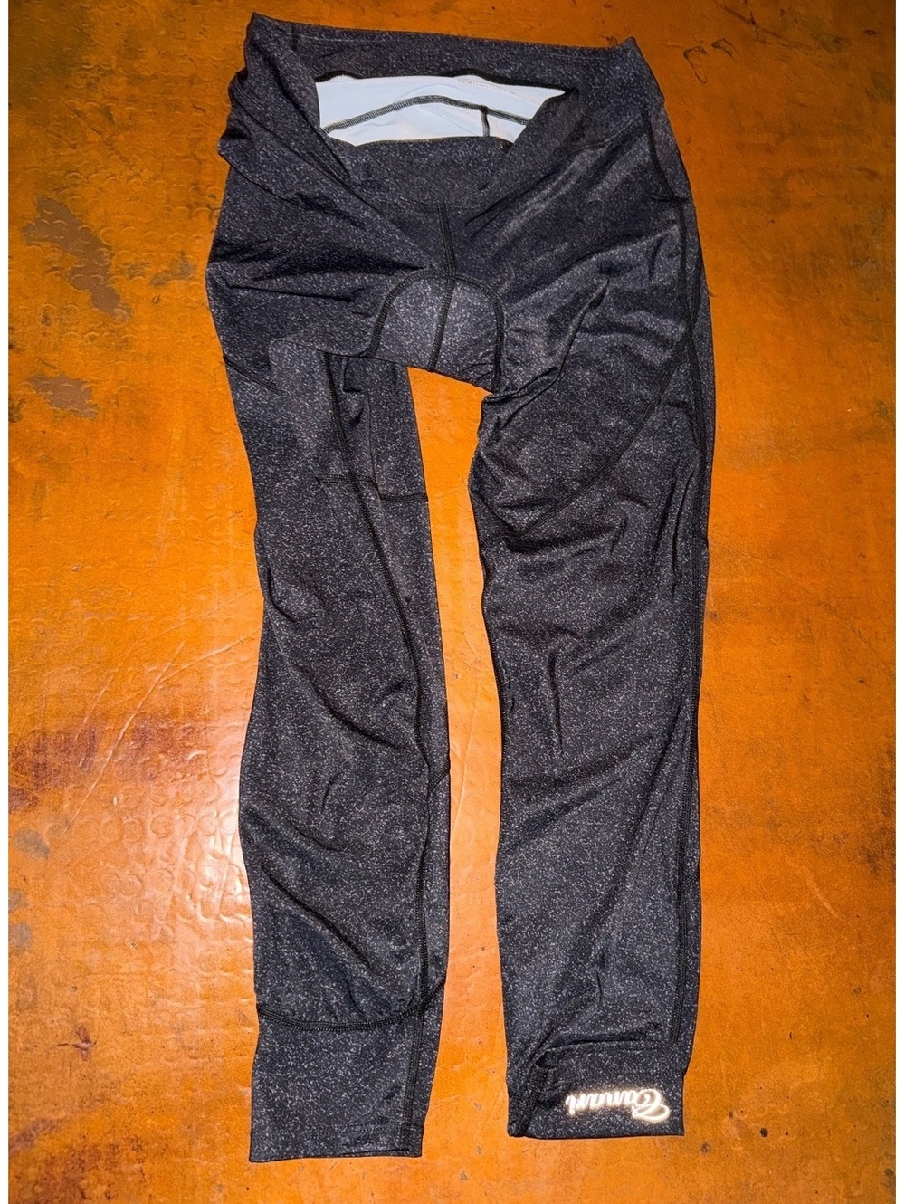 Canari Women’s Padded Cycling Tights Black Heather Bike Leggings Made in USA